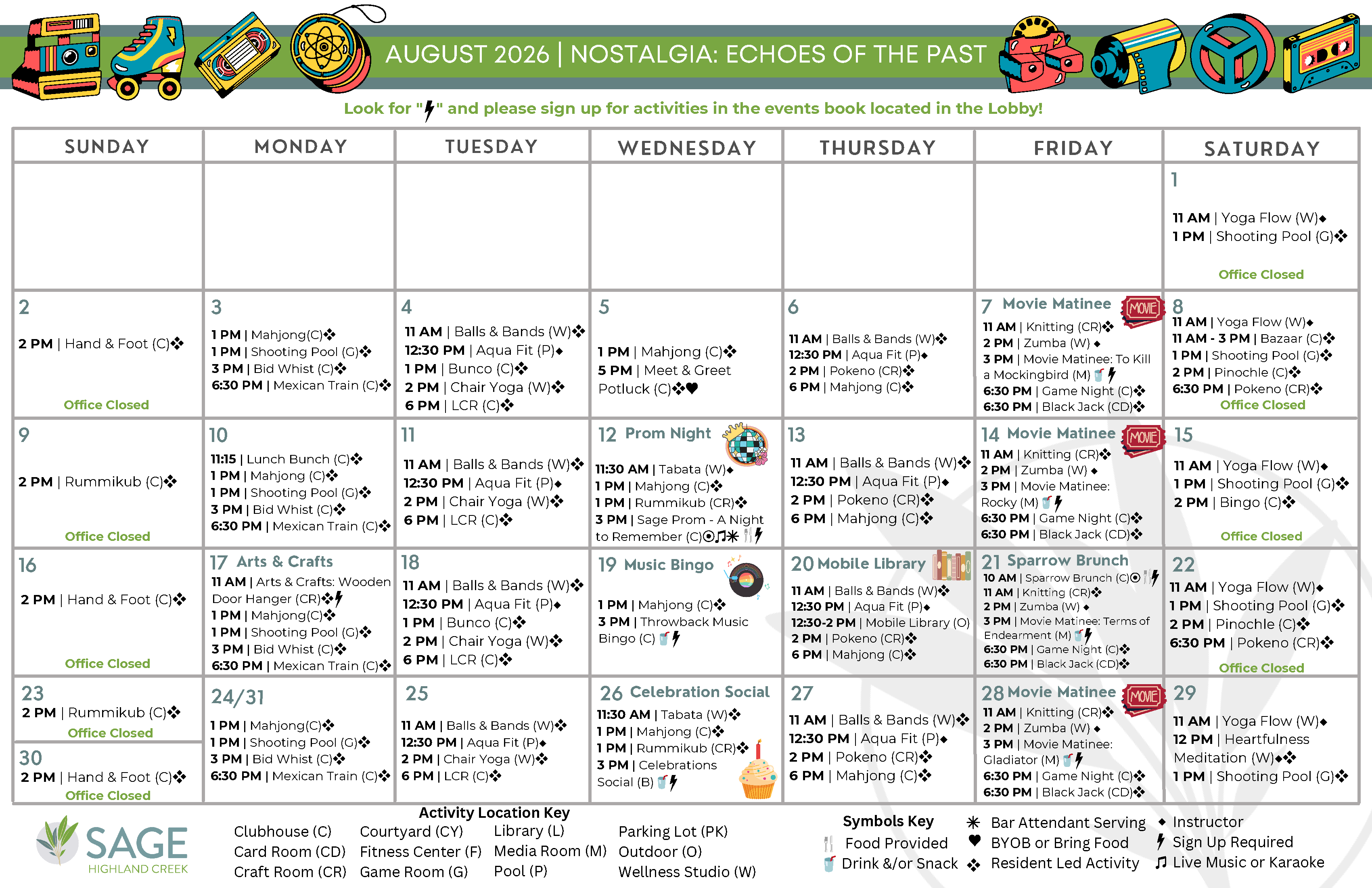 Resident Calendar